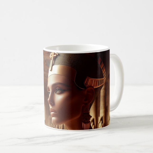 Mug Queen of Ancient Egypt Royal Art Design (Devant droit)