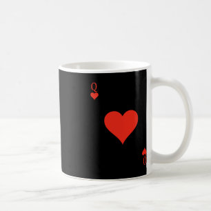 Mug Queen of Hearts Costume Deck of Cards Carte de jeu