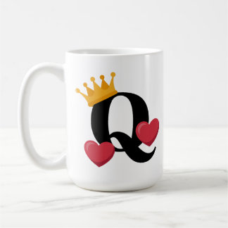 Mug Queen of Hearts Crowned Love Emblem