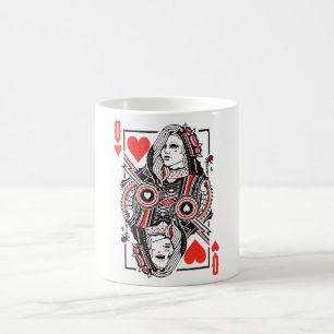 Mug Queen of Hearts Oversized Graphic, Playing Cards