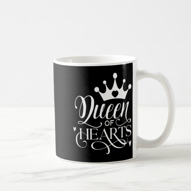 Mug Queen Of Hearts Strong Woman Valentines Day  (Droite)