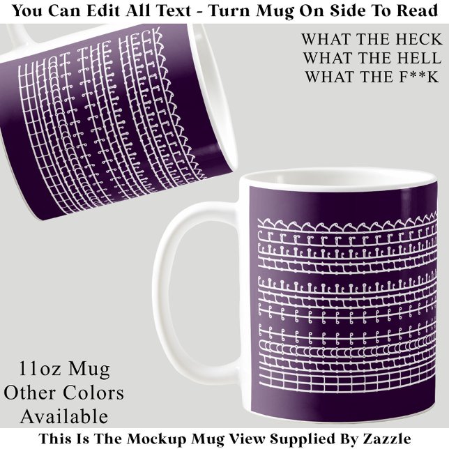 Mug Quel message caché, bon sang Citation amusante 132 (Créateur téléchargé)