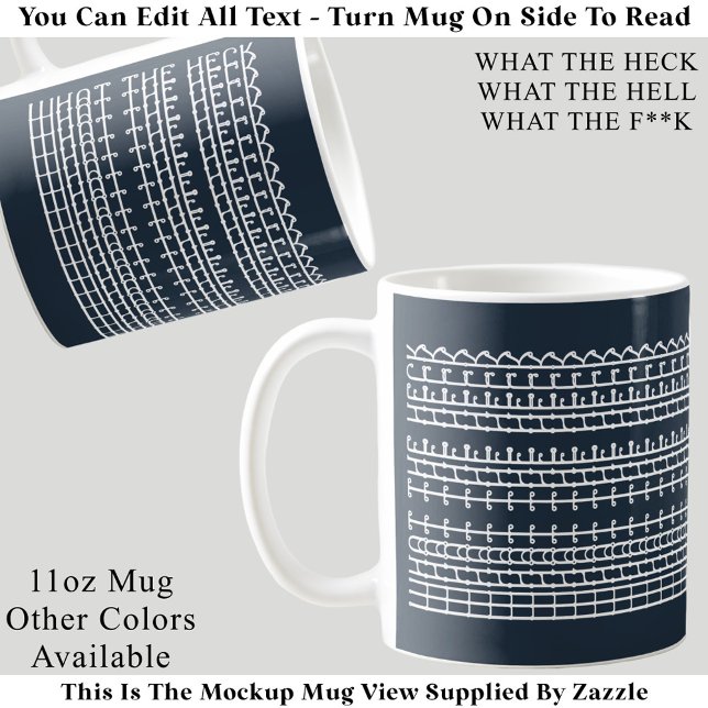 Mug Quel message caché, bon sang ! Citation drôle 132W (Créateur téléchargé)