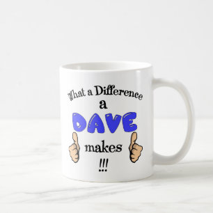 Mug Quelle différence un Dave fait à tasse. Cadeau de