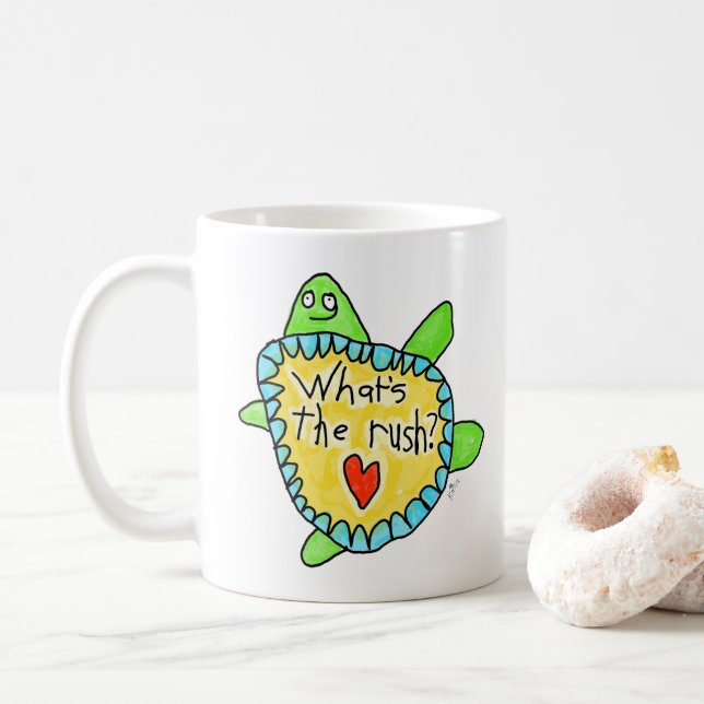 Mug "Quelle est la précipitation" (Avec donut)