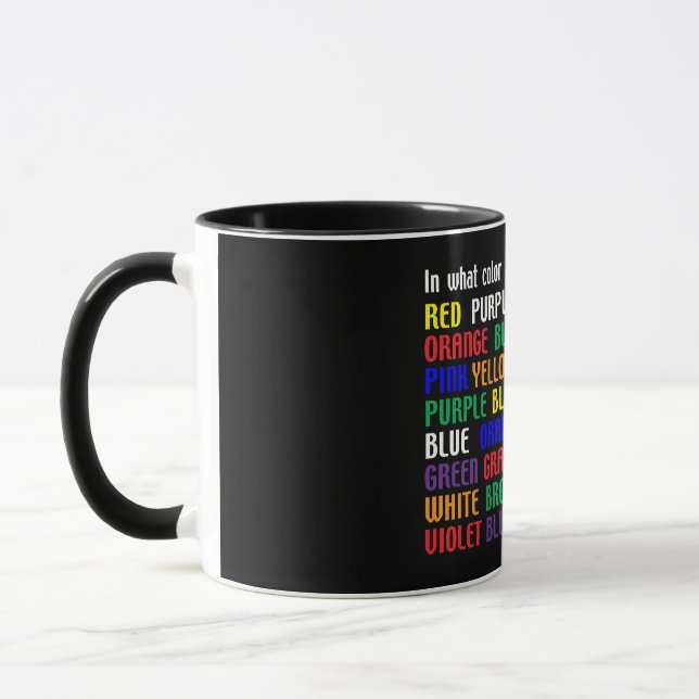 Mug Quelle est ma couleur ? (Gauche)