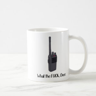 Mug Quelle Fu.k Over Drôle Icône Talkie Walkie 
