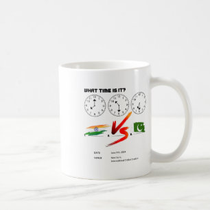 Mug Quelle heure est l'Inde contre le Pakistan Cricket