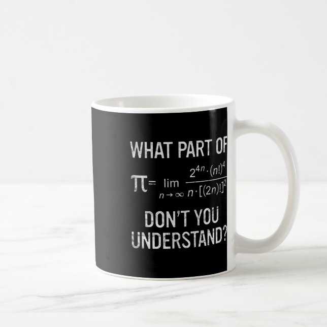 Mug Quelle partie de Ne pas comprendre l'équation math (Droite)