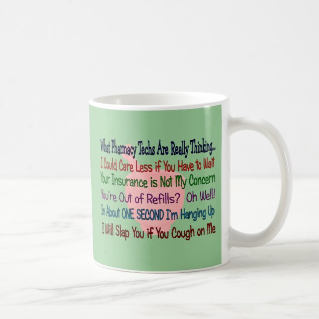 Mug Quelles TECHNOLOGIES de pharmacie PENSENT VRAIMENT (Droite)