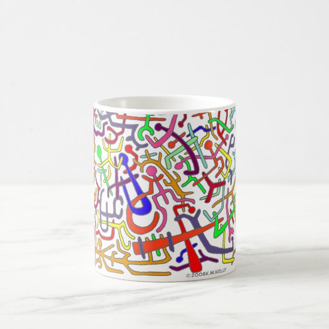 MUG QUELQUE CHOSE À REGARDER ! PAR K.M.KELLY . (Centre)