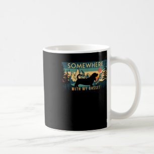 Mug Quelque Part Avec Mon Pari Hound Camping Vintage C