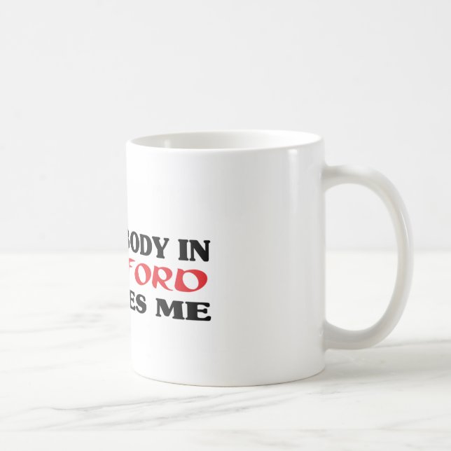 Mug Quelqu'un à Bedford m'aime le t-shirt (Droite)