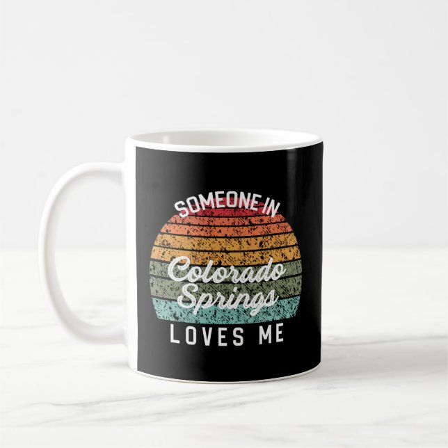 Mug Quelqu'Un À Colorado Springs M'Aime Famille Usa Tr (Gauche)