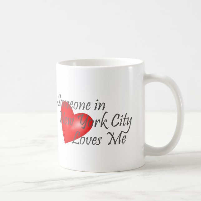 Mug Quelqu'un à New York City m'aime (Droite)