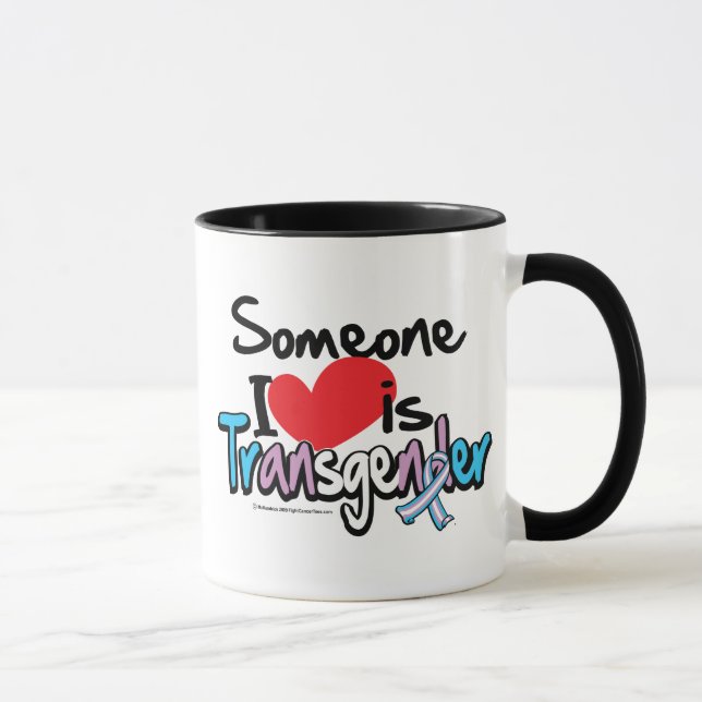 Mug Quelqu'un amour d'I est transsexuel (Droite)