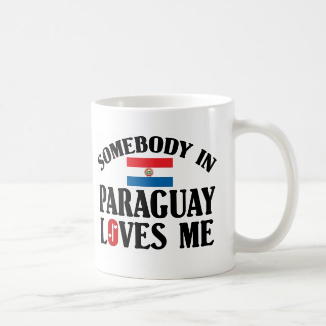 Mug Quelqu'un au Paraguay m'aime (Droite)