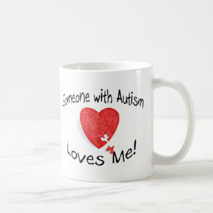Mug Quelqu'un avec l'autisme m'aime (P Hrt)