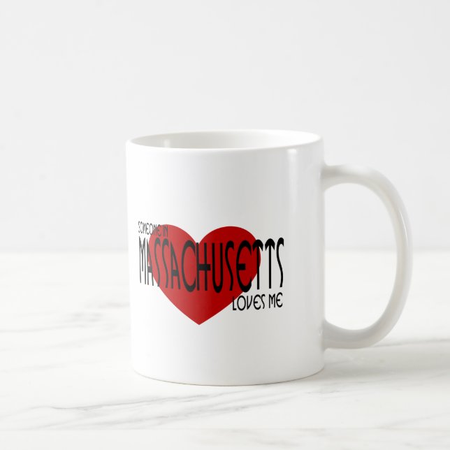 Mug Quelqu'un dans le Massachusetts m'aime (Droite)