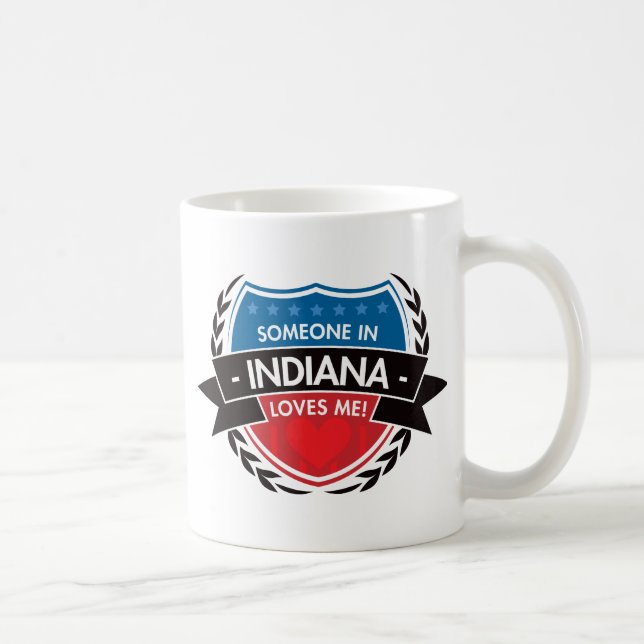 Mug Quelqu'un en Indiana m'aime (Droite)