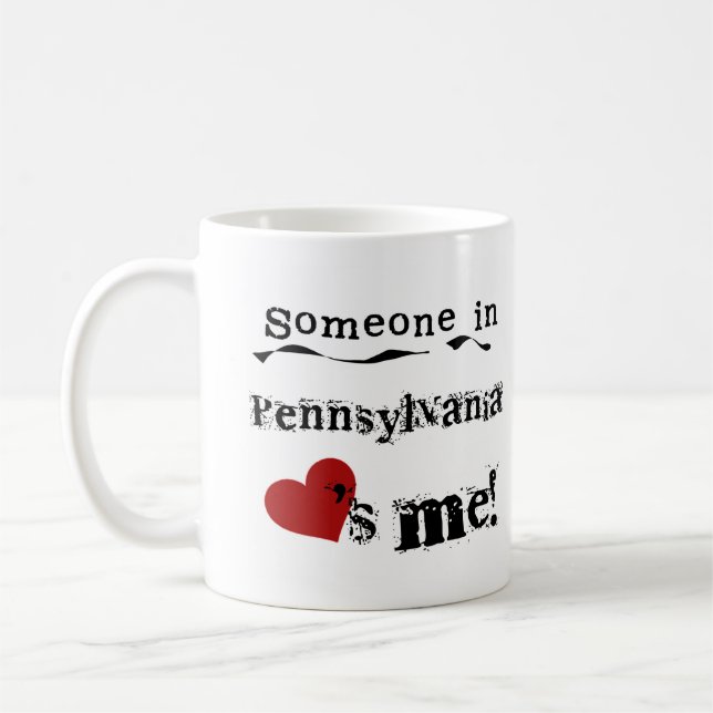 Mug Quelqu'un en Pennsylvanie m'aime (Gauche)