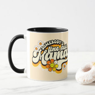 Mug Quelqu'un est dans le rétro de maman