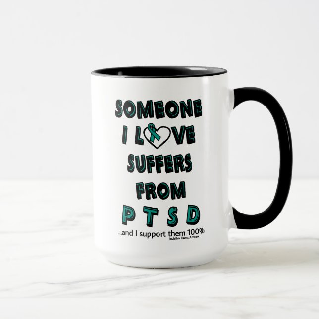 Mug Quelqu'un que j'aime...PTSD (Droite)