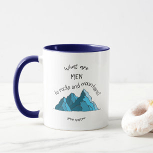 Mug Quels sont des hommes aux roches et aux montagnes