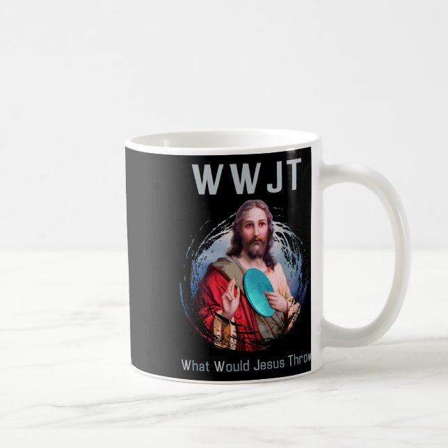 Mug Qu'est-ce que Jésus Jeterait Drôle Disque Golf T S (Droite)