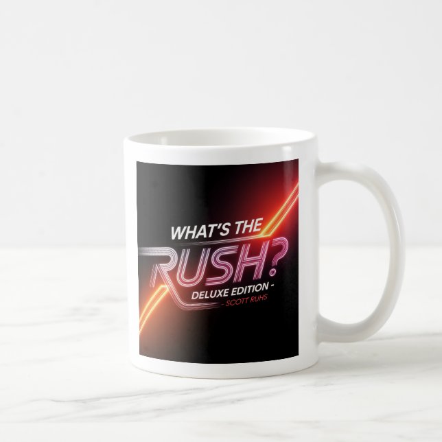 Mug Qu'est-ce que la ruée ? Art de couverture Deluxe E (Droite)
