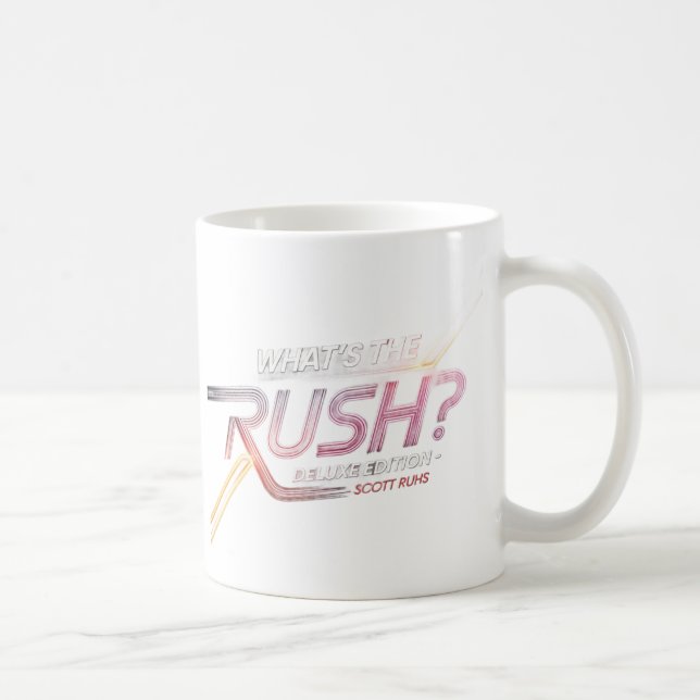 Mug Qu'est-ce que la ruée ? Art de couverture Deluxe E (Droite)