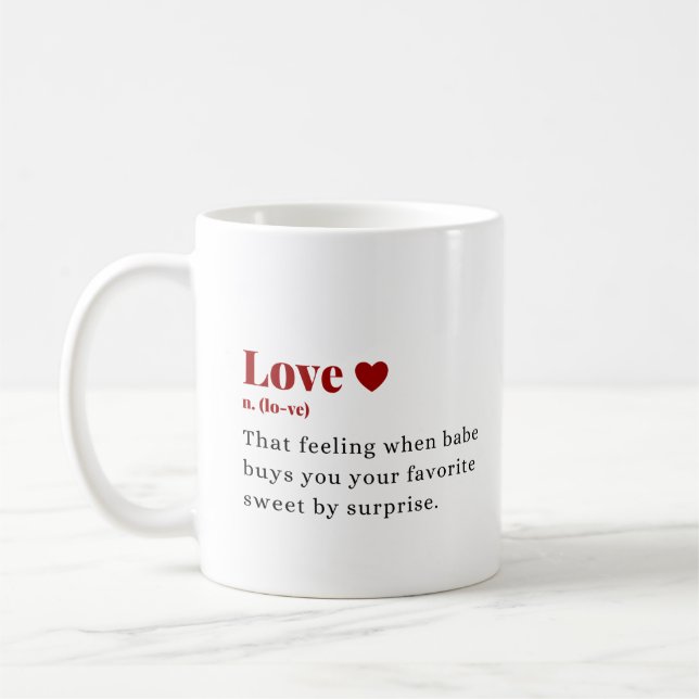 Mug Qu'est-ce que l'amour  (Gauche)