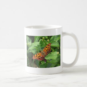 Mug Question Mark Butterfly on Lantana