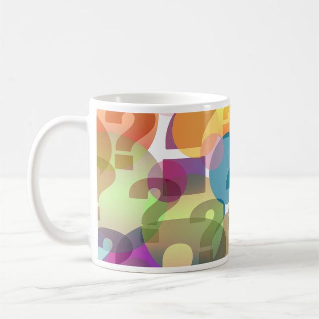 Mug Question Tout Artwork multicolore (Gauche)