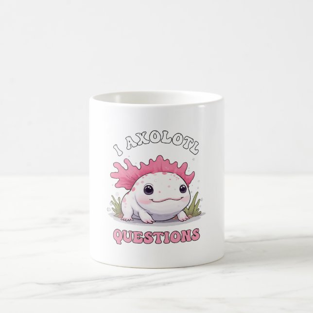 Mug Questions drôles et mignonnes sur moi l'Axolotl (Centre)