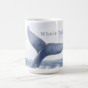 Mug Queue de baleine de l'océan bleu