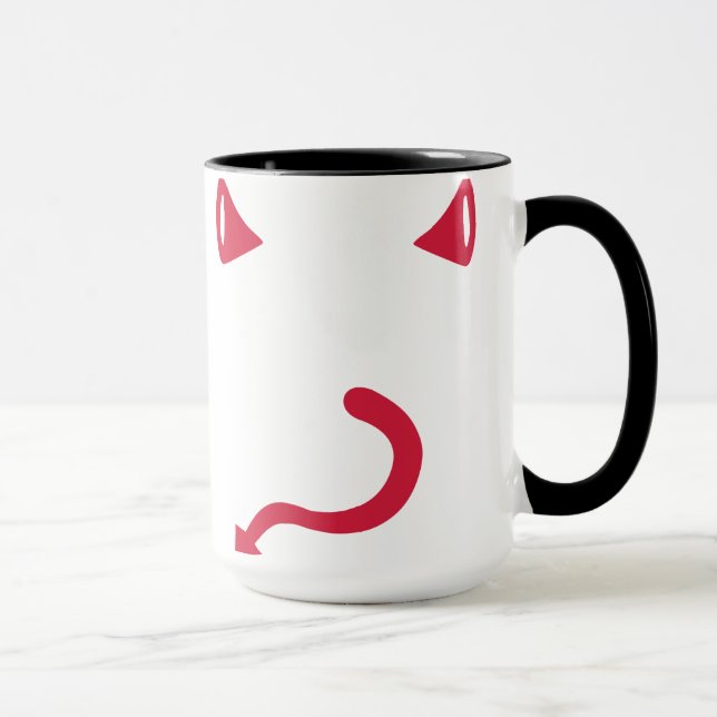 Mug Queue de klaxons de diable rouge (Droite)