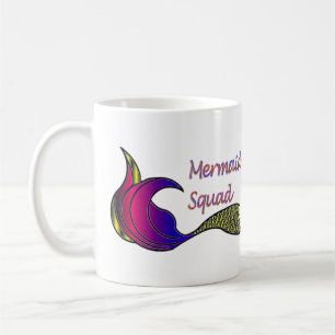 Mug Queue de sirène multicolore