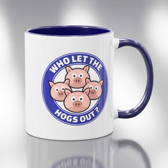 Mug Qui a laissé sortir les cochons (Créateur téléchargé)
