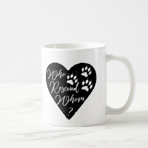 Mug Qui a Secouru Qui Chien Empreintes de pattes Anima