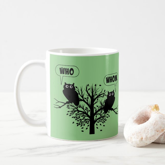 Mug Qui est le propriétaire de la grammaire Humour de  (Avec donut)