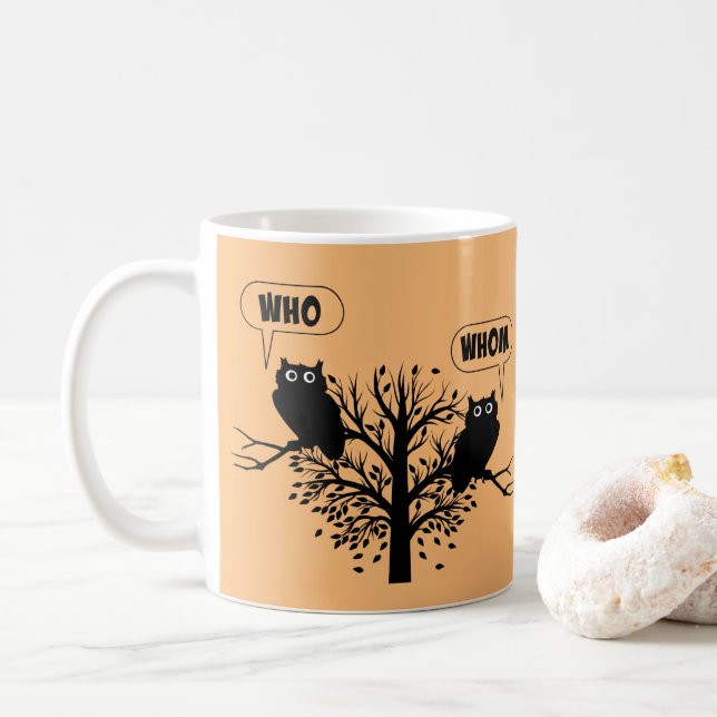 Mug Qui est le propriétaire de la grammaire Humour de  (Avec donut)