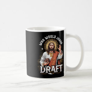 Mug Qui Jésus recruterait-il Fan de fantasy football c