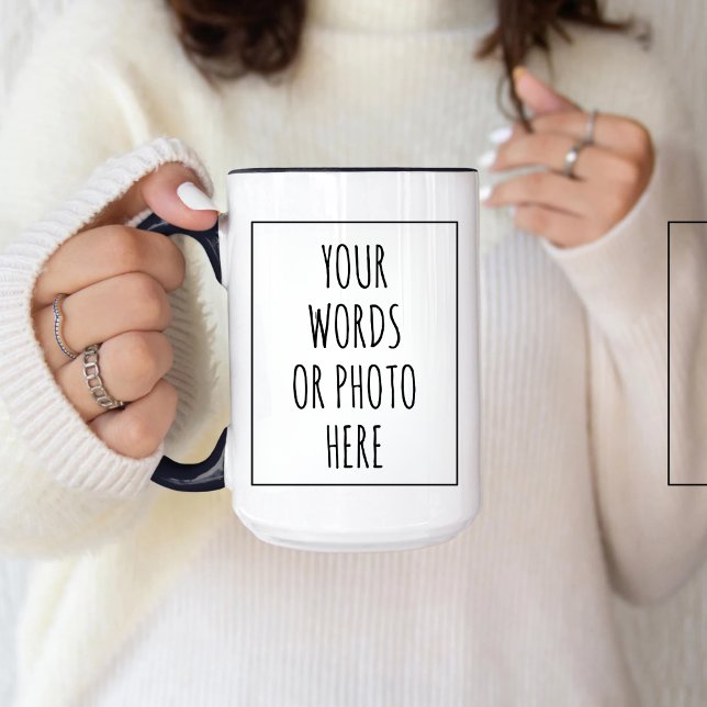 Mug qui peut être personnalisé avec du texte ou un (Créateur téléchargé)