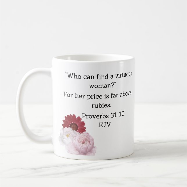 Mug Qui peut trouver une femme vertueuse ? (Gauche)