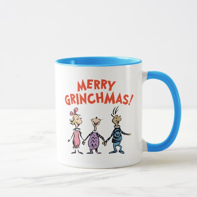 Mug Qui se tiennent par la main Joyeux Grinchmas (Droite)