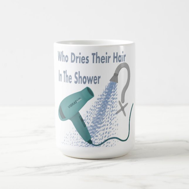 Mug Qui Sèche Leurs Cheveux Dans La Douche ? (Centre)