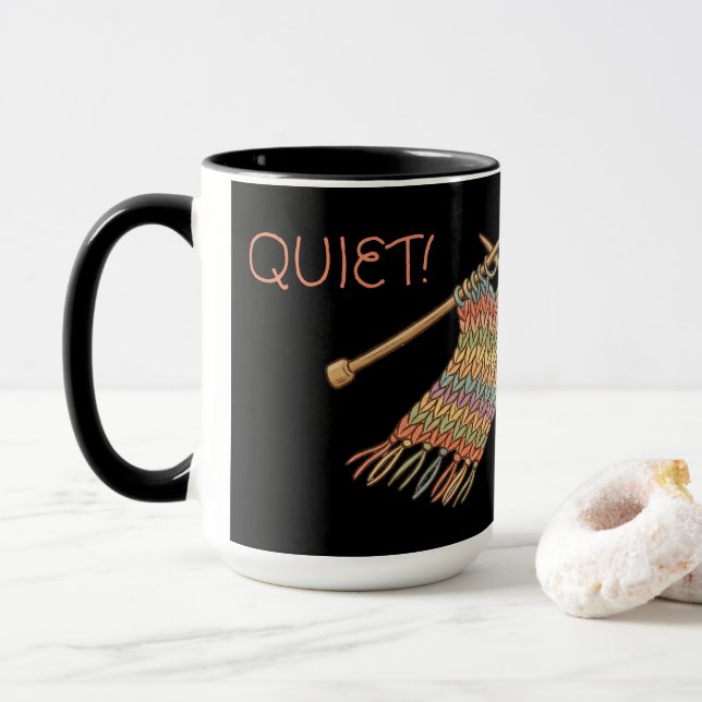 Mug QUIET! I'm tinking. (Avec donut)