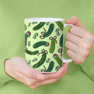 Mug Quirky Festive Pickles de Noël Motif