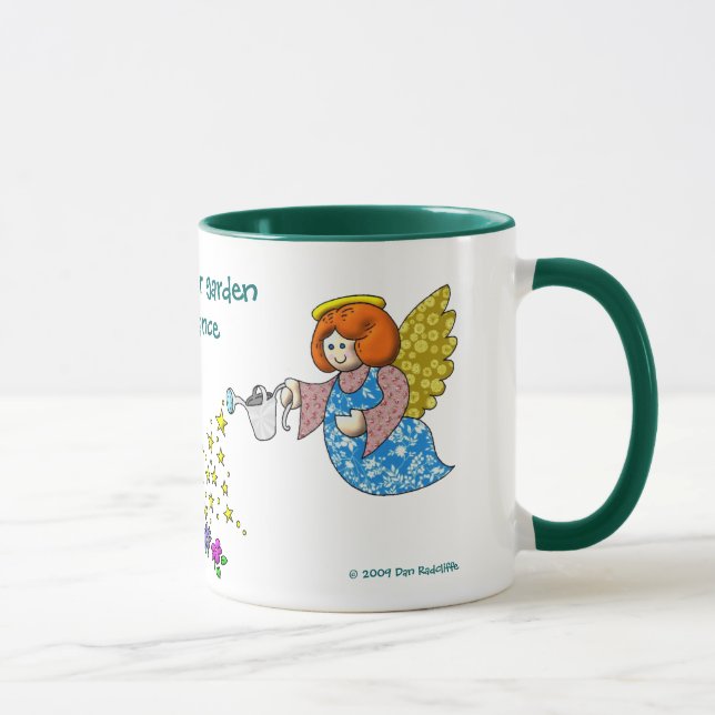 Mug Quittez la pièce dans votre jardin pour les anges (Droite)